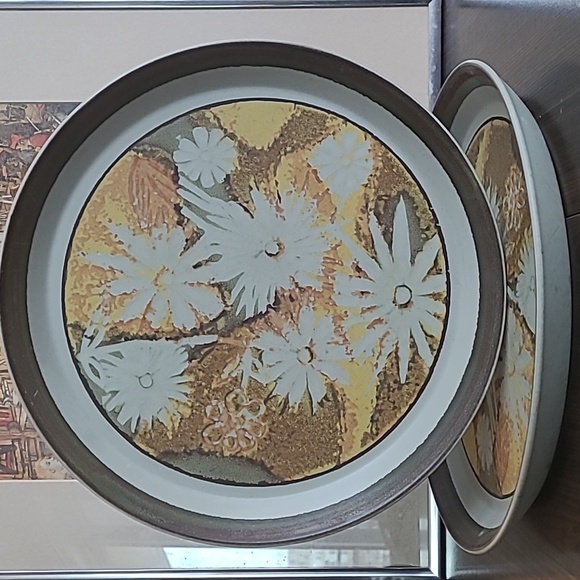 Mikasa Other - VINTAGE MIKASA 'INDIAN SUMMER' STONE KRAFT DINNER PLATES SET OF 2